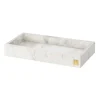 Hilke Collection dienblad met rand 30x15 cm, Wit marmer< Decoratieve Accessoires|Decoratieve Dienbladen