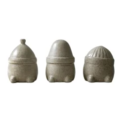 DBKD Hipster Triplets kerstdecoratie 3-pack, Beige< Kerstdecoraties