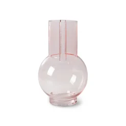 HKliving HK Living glazen vaas 23 cm, pink< Vazen