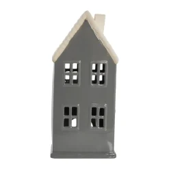 Lene Bjerre Hollia decoratiehuisje 29 cm, Dark grey< Kerstdecoraties