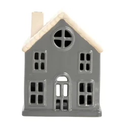 Lene Bjerre Hollia decoratiehuisje 18 cm, Dark grey< Kerstdecoraties