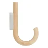 Gejst Hook haak 19 cm, Eikenhout-chroom< Haken & Hangers