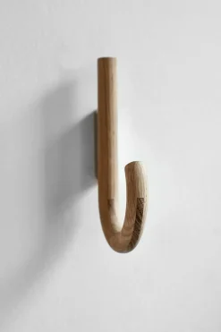 Gejst Hook haak 19 cm, Eikenhout-chroom< Haken & Hangers