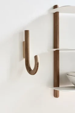 Gejst Hook haak 19 cm, Eikenhout-messing< Haken & Hangers