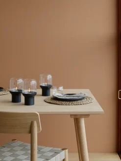 Stelton Hoop hurricane waxinelichtjeshouder Ø10 cm, Zwart< Kaarsenhouders & Kaarsenborden