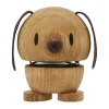 Hoptimist Dog S figuur, Oak< Houten Beelden
