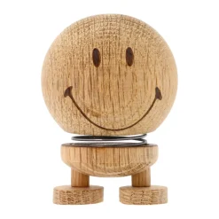 Hoptimist Smiley S figuur, Raw oak< Houten Beelden