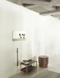 Normann Copenhagen Horizon spiegel horizontaal, Roestvrij staal< Wandspiegels