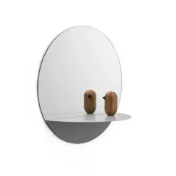 Normann Copenhagen Horizon spiegel rond, grijs< Ronde Spiegels|Wandspiegels
