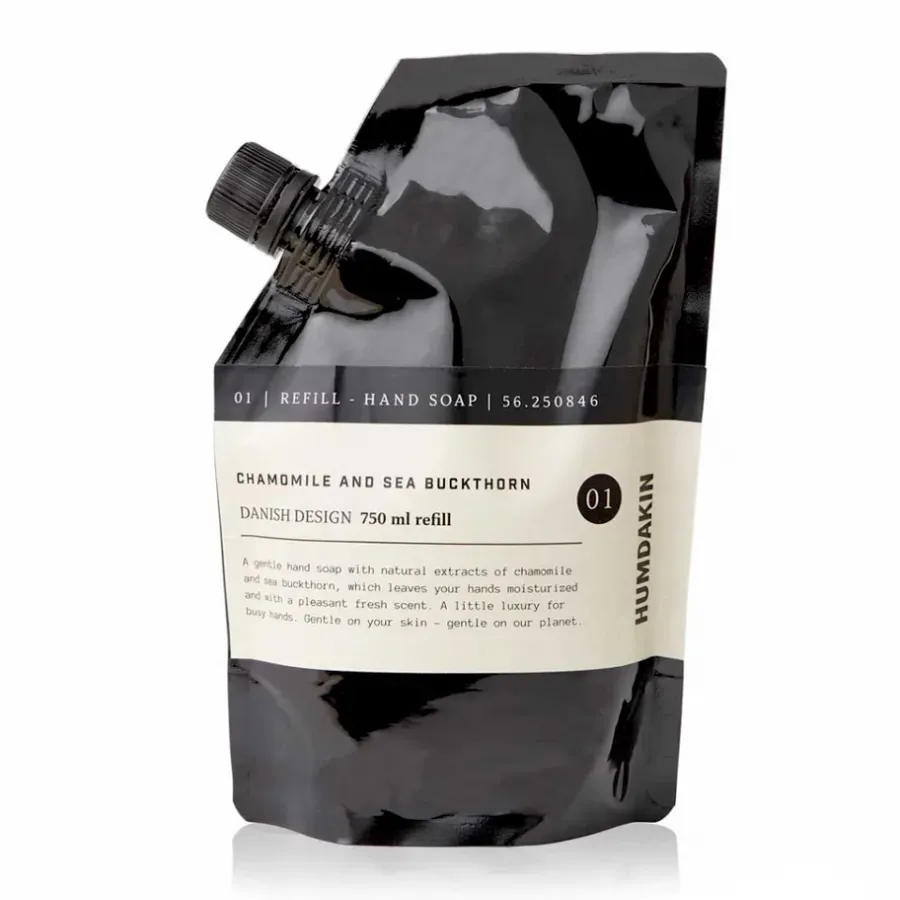 Humdakin handzeep refill 750 ml, Chamomille & sea buckthorn< Zeep & Crèmes