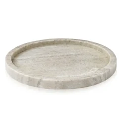 Humdakin marmeren presenteerschaaltje rond Ø22, Brown< Decoratieve Accessoires|Decoratieve Dienbladen