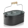 Humdakin System bucket opbergdoos 30x19 cm, Matte black< Opbergmanden