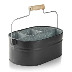 Humdakin System bucket opbergdoos 30x19 cm, Matte black< Opbergmanden