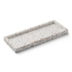 Humdakin Terrazzo presenteerschaaltje 10x25 cm, White-brown< Decoratieve Accessoires|Decoratieve Dienbladen