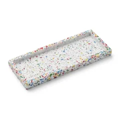 Humdakin Terrazzo presenteerschaaltje 10x25 cm, Rainbow< Decoratieve Accessoires|Decoratieve Dienbladen