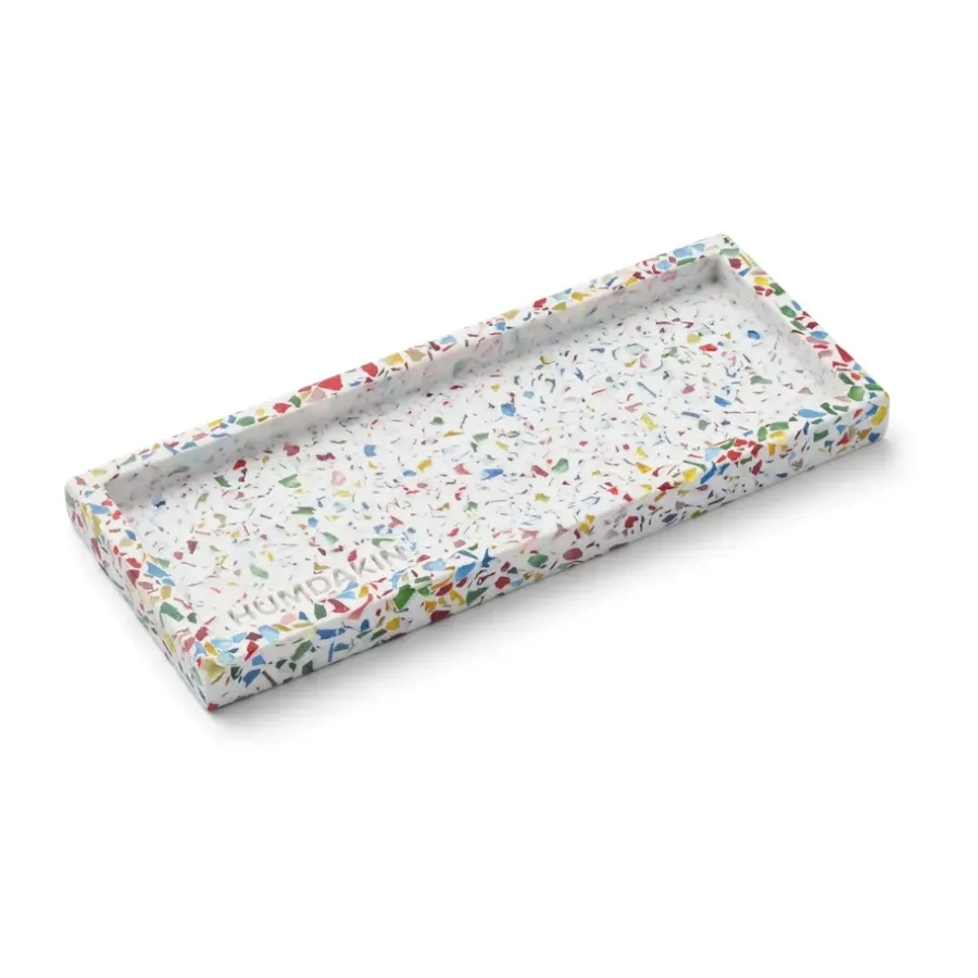 Humdakin Terrazzo presenteerschaaltje 10x25 cm, Rainbow< Decoratieve Accessoires|Decoratieve Dienbladen