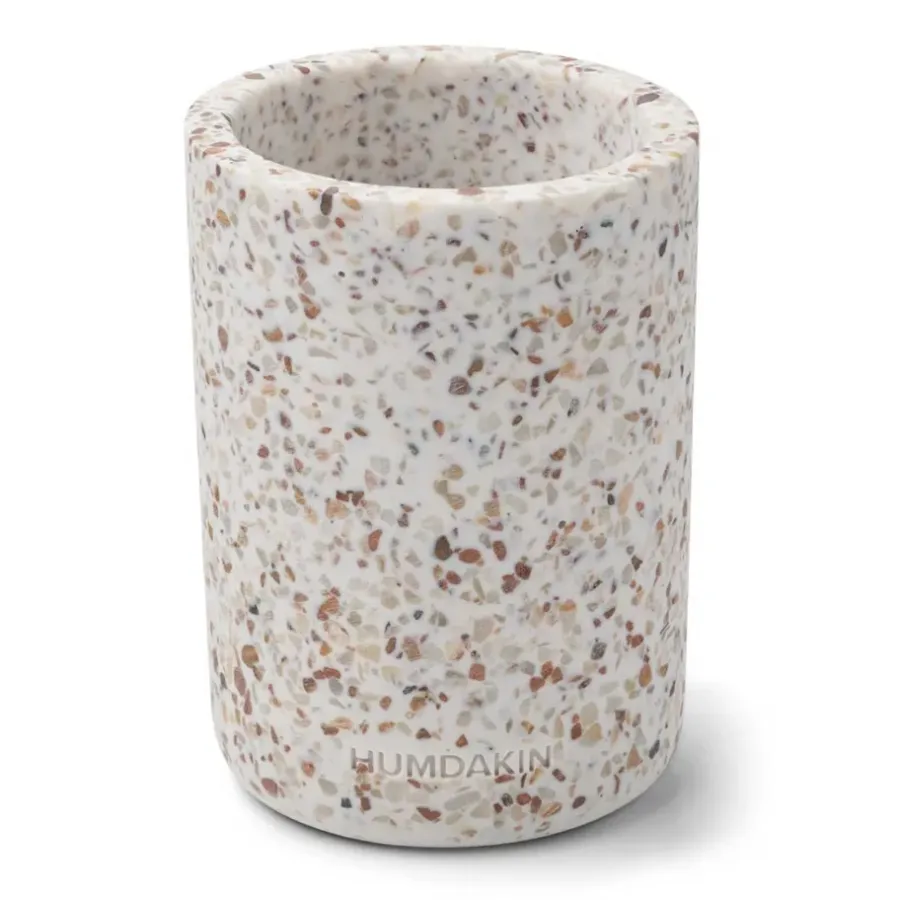 Humdakin Terrazzo vaas Ø10 cm, White-brown< Vazen