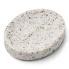 Humdakin Terrazzo zeepbakje 10x13 cm, White-brown< Zeepdispensers & Zeepschaaltjes