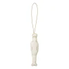 Humdakin Tin Soldier kersthanger katoen, Off white/gold< Kerstdecoraties