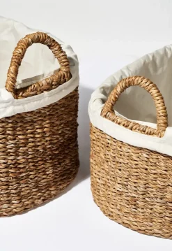 Humdakin wasmand laag 2-delig, Zeegras< Wasmanden