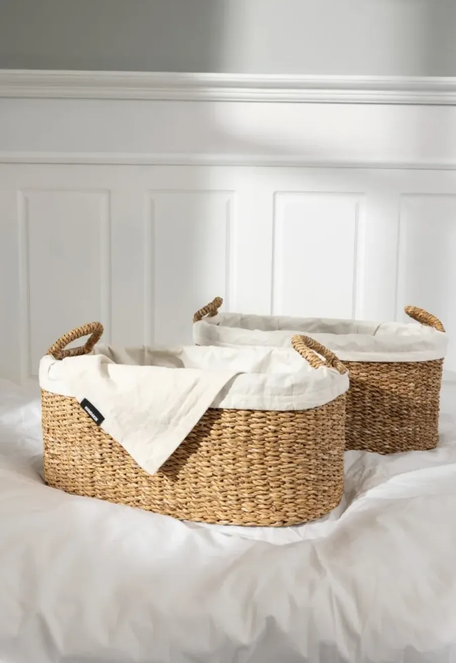 Humdakin wasmand laag 2-delig, Zeegras< Wasmanden