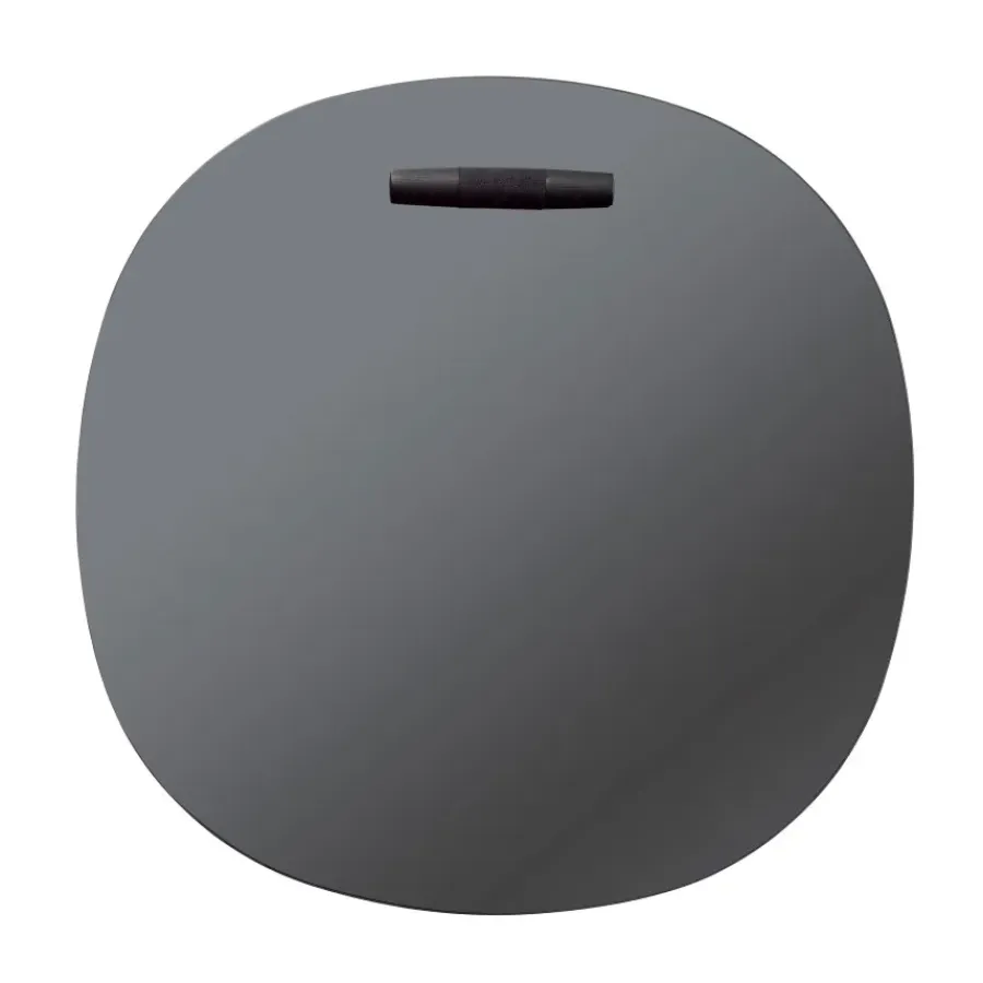 FDB Møbler I4 Birksø wandspiegel, Oak black painted toned Ø70 cm< Wandspiegels