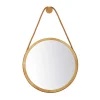 FDB Møbler I3 Mossø wandspiegel, Oak nature lacquered Ø40 cm< Wandspiegels