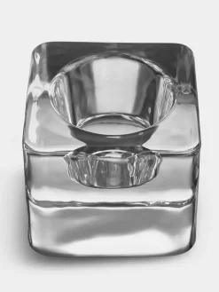 Orrefors Ice cube waxinelichtjeshouder 70 mm, Transparant< Kaarsenhouders & Kaarsenborden