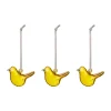Iittala glazen vogel, Geel, mini, 3-pack< Paasdecoratie