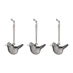 Iittala glazen vogel, Grijs, 3-pack< Paasdecoratie