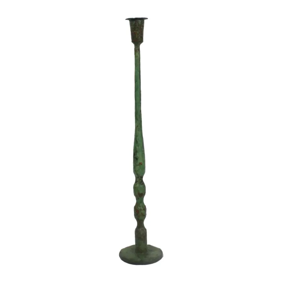 Olsson & Jensen Iliana kandelaar 50 cm, Groen< Kandelaars