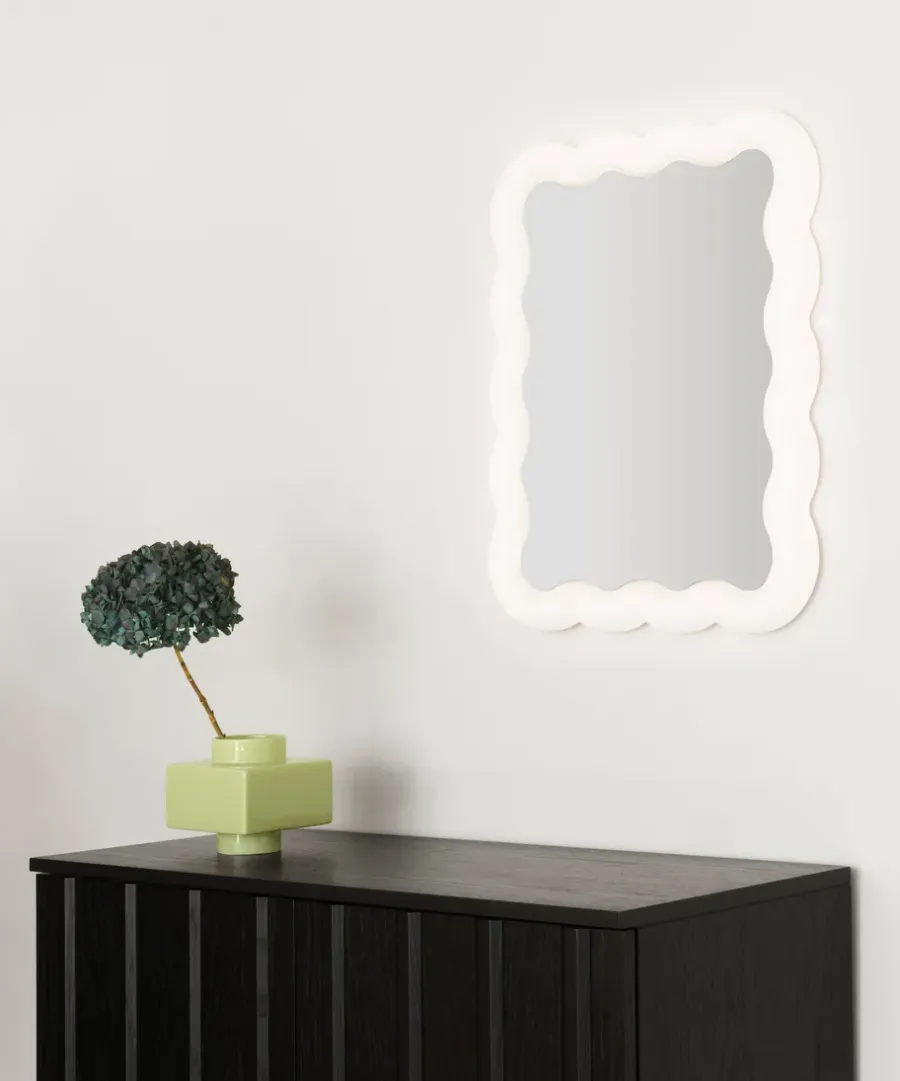 Normann Copenhagen Illu spiegel 65x50 cm, Wit< Wandspiegels