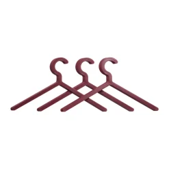 Woud Illusion hanger 3-pack, Dieprood< Haken & Hangers|Kapstokken & Hangrekken