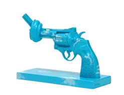 Non Violence Imagine dekoration 30 cm, Blauw-wit< Decoratieve Accessoires