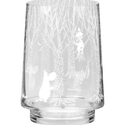 Muurla In the Woods waxinelichthouder/vaas 20 cm, Helder-wit< Kaarsenhouders & Kaarsenborden