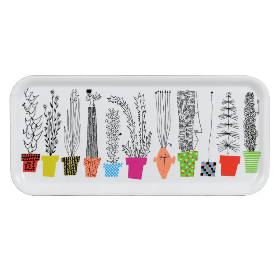 Almedahls Italiensk blomsterhylla dienblad, 32x15 cm< Decoratieve Accessoires|Decoratieve Dienbladen