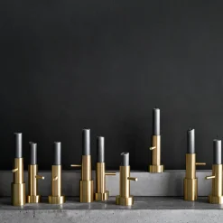 Fritz Hansen Jaime Hayon enkele messing kandelaar, #2< Kandelaars