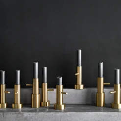 Fritz Hansen Jaime Hayon enkele messing kandelaar, #1< Kandelaars
