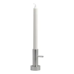 Fritz Hansen Jaime Hayon Single kandelaar stainless steel, #1< Kandelaars