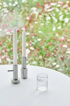 Fritz Hansen Jaime Hayon Single kandelaar stainless steel, #1< Kandelaars