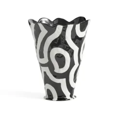 HAY Jessica Hans Shadow vaas 25 cm, Zwart-wit< Vazen