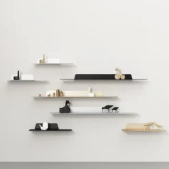 Normann Copenhagen Jet plank, zwart, aluminium, 80 cm< Planken & Planksystemen