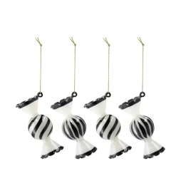 Scandi Living Jolly kerstbal 4-pack, Wit< Kerstdecoraties