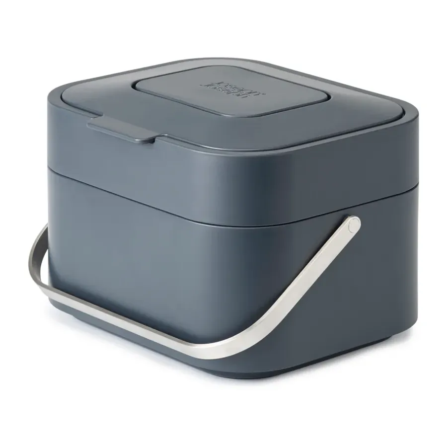 Joseph Joseph Stack 4 afvalemmer voor voedselresten, Graphite< Pedaalemmers