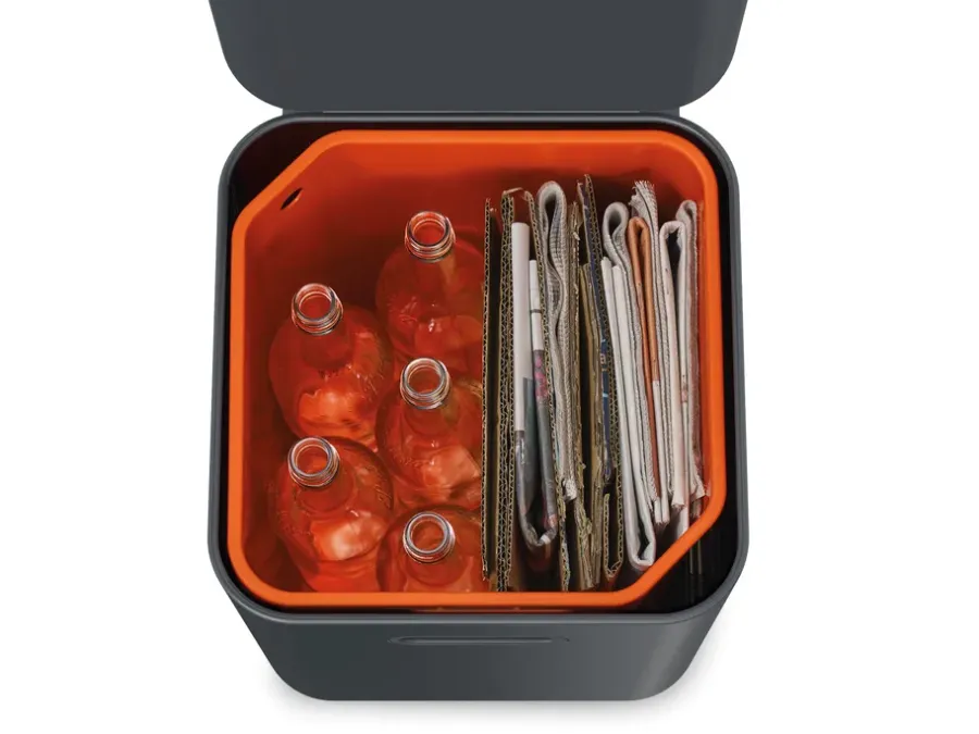 Joseph Joseph Totem Compact Afvalbak 40 L, Graphite< Pedaalemmers