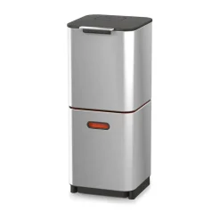 Joseph Joseph Totem Compact Afvalbak 40 L, Stainless steel< Pedaalemmers