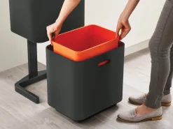 Joseph Joseph Totem Max vuilnisbak 60 L, Carbon black< Pedaalemmers