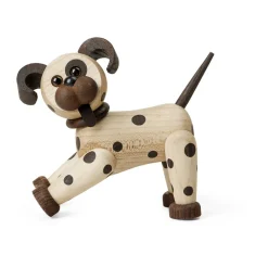 Spring Copenhagen Joy hond decoratie 11 cm, Esdoorn< Houten Beelden