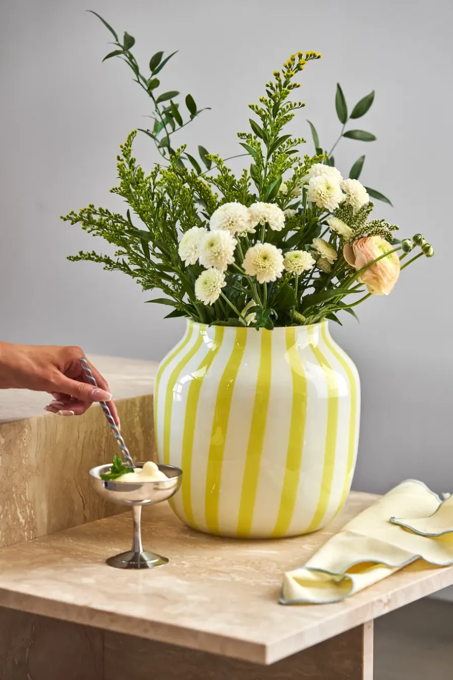 HAY Juice Wide vaas 22 cm, Yellow< Vazen