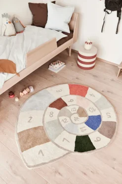 OYOY Kai parkiet knuffeldier, Offwhite-light mint< Kinderkamer Interieuraccessoires|Kinderkamer Interieuraccessoires